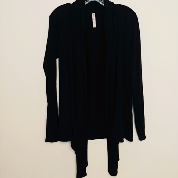 Fabletics Sweaters - Fabletics | Open front Draped Cardigan Black Med